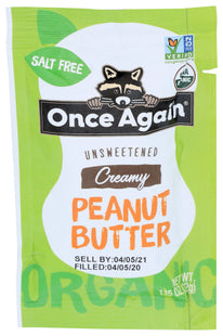 Once Again - Unsweetened Creamy Peanut Butter (Sample Pack)
