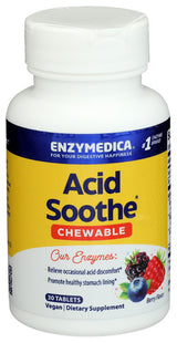 Enzymedica - Acid Soothe Chewable (Berry Flavor), 30 Tabs