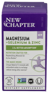 New Chapter - Magnesium + Selenium & Zinc, 30 tabs