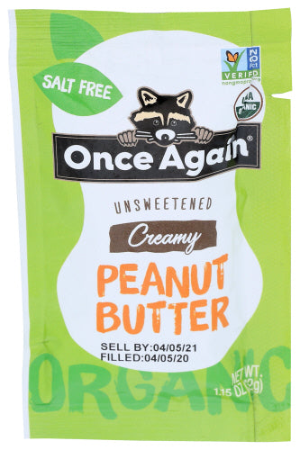 Once Again - Unsweetened Creamy Peanut Butter (Sample Pack)