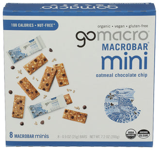 GoMacro - MacroBar Mini Oatmeal Chocolate Chip (8 pc)
