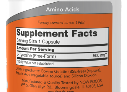 L-Tyrosine 500 mg Capsules