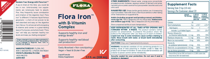 Flora Iron with Vitamin B Complex, 7.7 fl oz