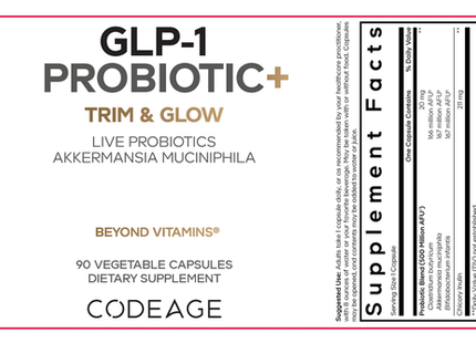 GLP-1 Probiotic+ Trim & Glow — 90 Caps