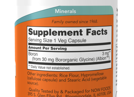 Boron 3 mg Veg Capsules
