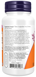 Hyaluronic Acid 50 mg Veg Capsules