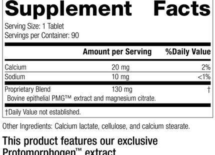 Dermatrophin PMG®, 90 Tablets, Rev 17 Supplement Facts