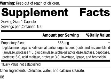 Enzycore, 150 Capsules, Rev 07 Supplement Facts