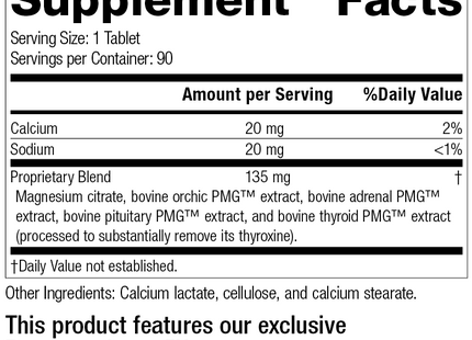 Symplex® M, 90 Tablets, Rev 10 Supplement Facts