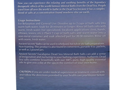 Bath Salts From The Dead Sea (Eucalyptus)