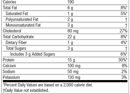 StandardBar®-Cocoa Cherry, Rev 07 Supplement Facts