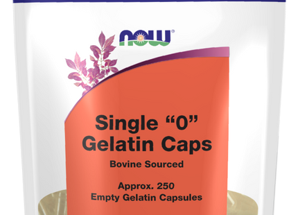 Empty Capsules, Gelatin, Single "0"