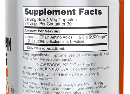 Branched Chain Amino Acids Veg Capsules